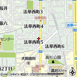愛知県名古屋市中川区法華西町5丁目16周辺の地図