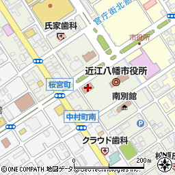 滋賀県近江八幡市桜宮町243周辺の地図