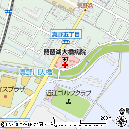 琵琶湖大橋病院（弘英会）周辺の地図