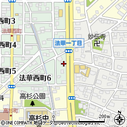 愛知県名古屋市中川区法華西町206周辺の地図