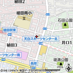 鍵屋カギ丸植田店周辺の地図