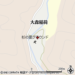 京都府京都市北区大森稲荷周辺の地図
