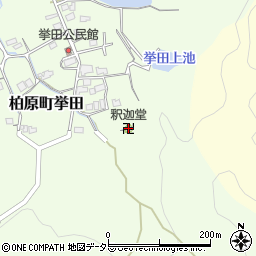 釈迦堂周辺の地図