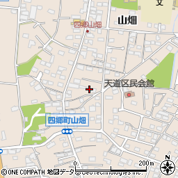 愛知県豊田市四郷町山畑101周辺の地図