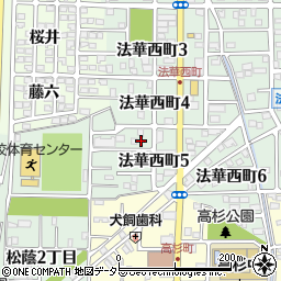 愛知県名古屋市中川区法華西町5丁目22周辺の地図
