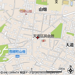愛知県豊田市四郷町天道11周辺の地図