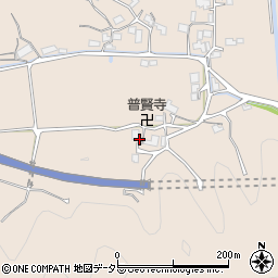 普賢寺周辺の地図