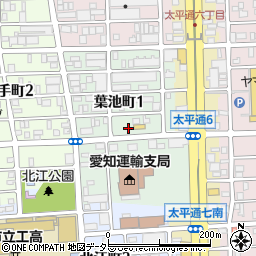 愛知県名古屋市中川区葉池町周辺の地図