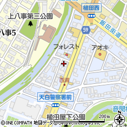 末岡商店天白店周辺の地図