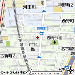 ファミリーマート熱田古新町店周辺の地図