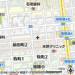 愛知県名古屋市瑞穂区前田町3丁目4周辺の地図