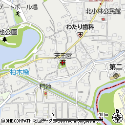 天王宮周辺の地図