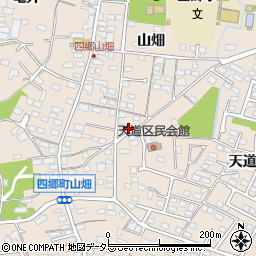 愛知県豊田市四郷町山畑110-4周辺の地図