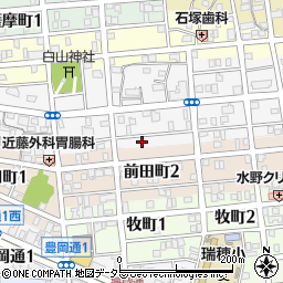 愛知県名古屋市瑞穂区本願寺町2丁目80周辺の地図