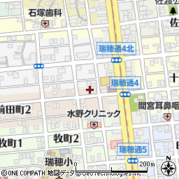 愛知県名古屋市瑞穂区前田町3丁目11周辺の地図