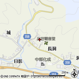 愛知県豊田市井ノ口町長洞周辺の地図