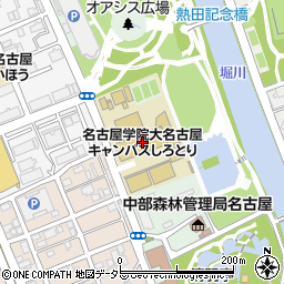 名古屋学院大学　入学センター周辺の地図