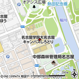名古屋学院大学　名古屋キャンパスしろとり周辺の地図