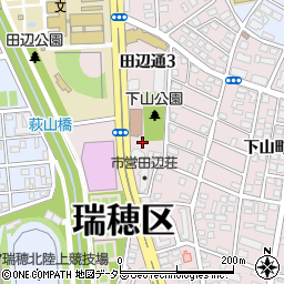 愛知県名古屋市瑞穂区田辺通周辺の地図