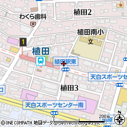 かずまる薬局　植田駅前店周辺の地図