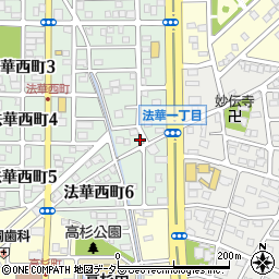 愛知県名古屋市中川区法華西町201周辺の地図