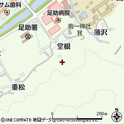 愛知県豊田市岩神町堂根周辺の地図