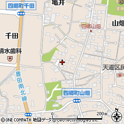 愛知県豊田市四郷町山畑36周辺の地図