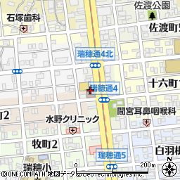 愛知県名古屋市瑞穂区瑞穂通4丁目16周辺の地図