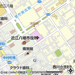 近江八幡市文化会館　小ホール周辺の地図