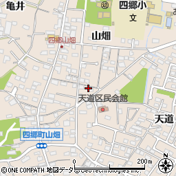 愛知県豊田市四郷町山畑110周辺の地図