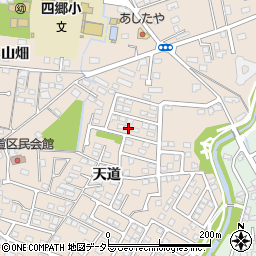 愛知県豊田市四郷町天道99-84周辺の地図