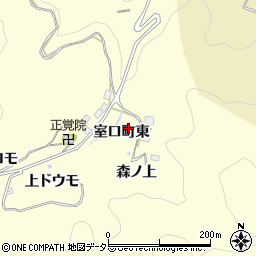愛知県豊田市室口町東周辺の地図