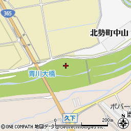 青川大橋周辺の地図
