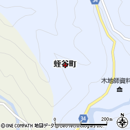 滋賀県東近江市蛭谷町周辺の地図