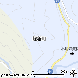 滋賀県東近江市蛭谷町周辺の地図