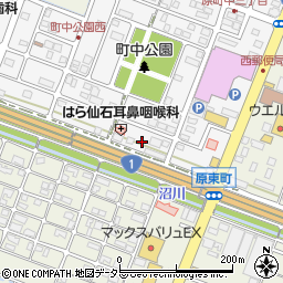 静岡県沼津市原町中2丁目12周辺の地図