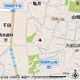 愛知県豊田市四郷町山畑36-9周辺の地図