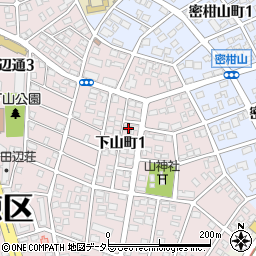 愛知県名古屋市瑞穂区下山町1丁目54周辺の地図