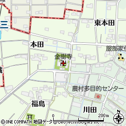 金樹寺周辺の地図