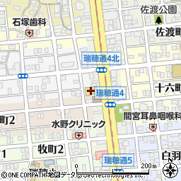 三菱ＵＦＪ銀行スギ薬局瑞穂通店 ＡＴＭ周辺の地図