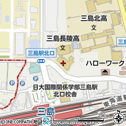 静岡県立三島長陵高等学校周辺の地図