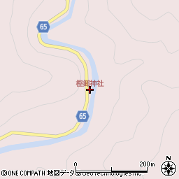樫郷神社周辺の地図