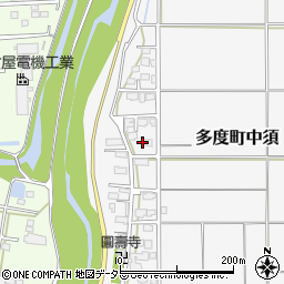 三重県桑名市多度町中須周辺の地図