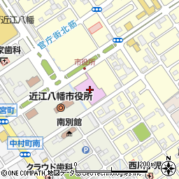 近江八幡市文化会館周辺の地図