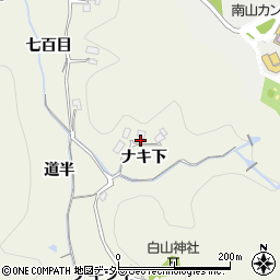 愛知県豊田市千鳥町ナキ下周辺の地図