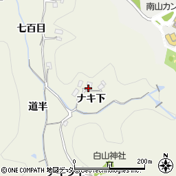 愛知県豊田市千鳥町（ナキ下）周辺の地図