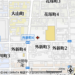 セブンイレブン名古屋外新町３丁目店周辺の地図