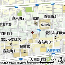 愛知県名古屋市瑞穂区宝田町3丁目6周辺の地図