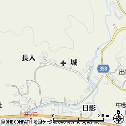 愛知県豊田市井ノ口町城周辺の地図