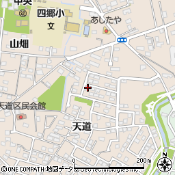 愛知県豊田市四郷町天道99-79周辺の地図
